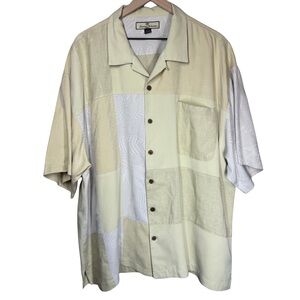Tommy Bahama Men’s XXL Silk Linen Hawaiian Button Down Beach Resort Vacation